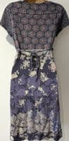 WHITE STUFF PURPLE JERSEY WRAP DRESS SIZE 14