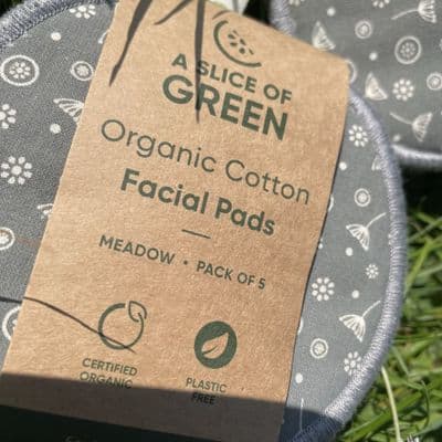 A Slice Of Green Organic Cotton Face Pads/Make Up Wipes