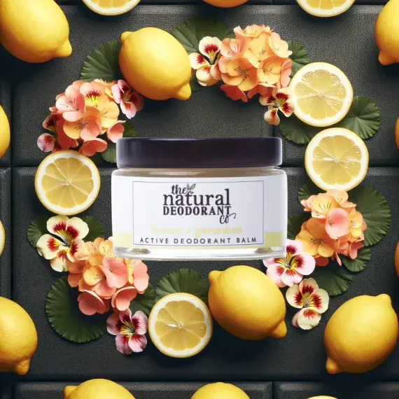 Active Deodorant Balm - Lemon & Geranium - The Natural Deodorant Co