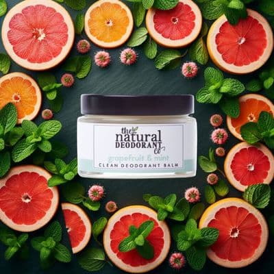 Clean Deodorant Balm - Grapefruit & Mint - The Natural Deodorant Co