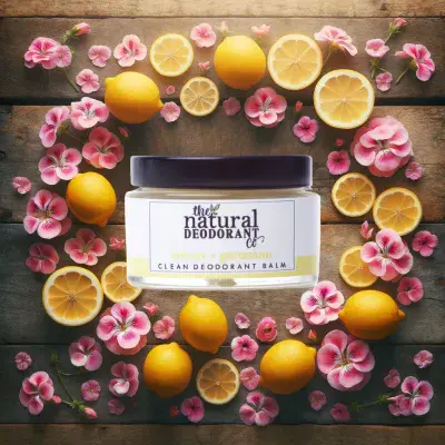 Clean Deodorant Balm - Lemon & Geranium - The Natural Deodorant Co