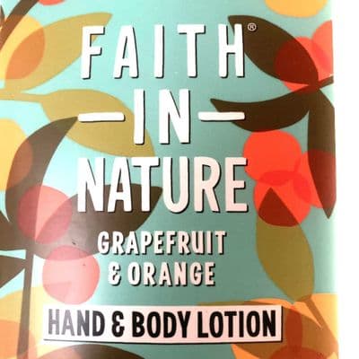 Faith In Nature Grapefruit and Orange Hand and Body Lotion - Rescued & Refilled Bottle