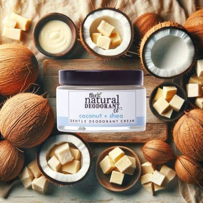 Gentle Deodorant Balm - (Unscented) Coconut & Shea - The Natural Deodorant Co