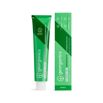 Georganics Toothpaste with Hydroxyapatite - Fennel - Fluoride FREE