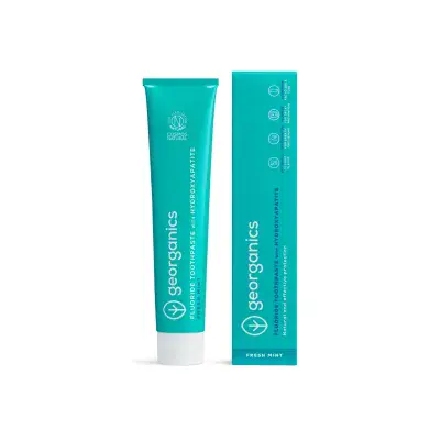 Georganics Toothpaste with Hydroxyapatite - Fresh Mint - With Fluoride