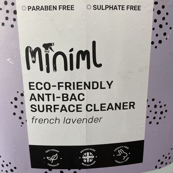 Miniml Lavender Anti Bac Surface Cleaner - Closed Loop Bottle