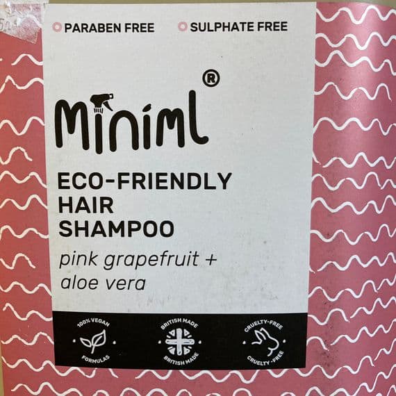 Miniml Pink Grapefruit and Aloe Vera Shampoo - Rescued & Refilled Bottle
