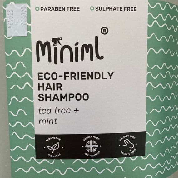 Miniml Tea Tree and Mint Shampoo - Rescued & Refilled Bottle