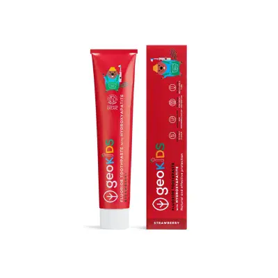 NEW! Georganic Kids Toothpaste Next Generation with Hydroxyapatite - Strawberry