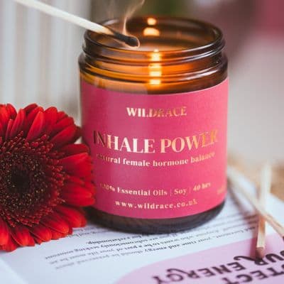 NEW! Inhale Power Female Hormone Balancing Luxury Scented Candle - Wildrace