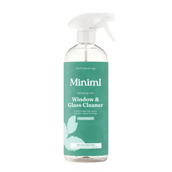 NEW! Miniml Mint Window and Glass Cleaning Spray - 750ml Spray Master Bottle
