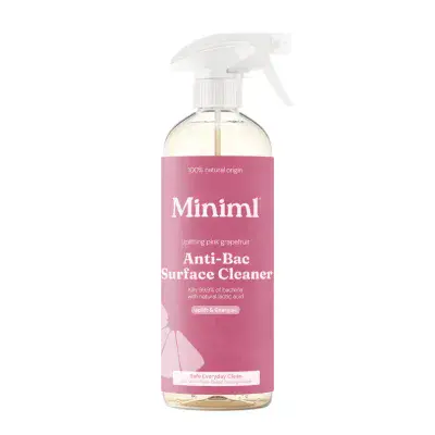 NEW! Miniml Pink Grapefruit Anti-Bac Surface Spray - 750ml Master Bottle