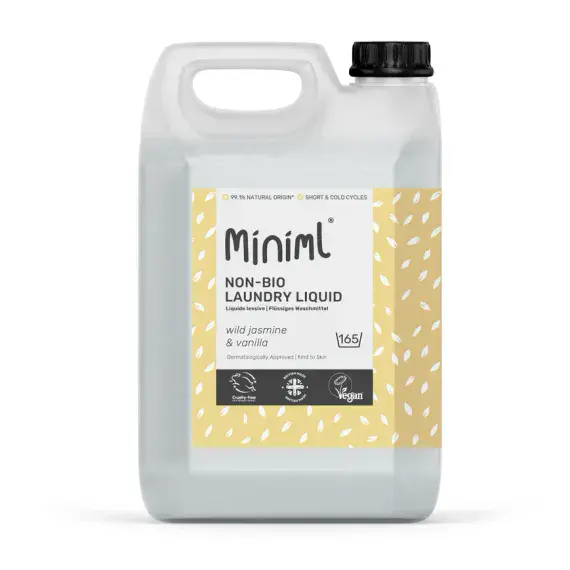NEW! Miniml Wild Jasmine & Vanilla Non Bio Laundry Liquid - Closed Loop Bottle