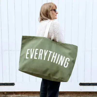 Really Big Bag - Olive Green - Alphabet Bags