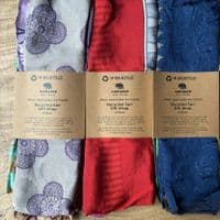 Recycled Sari Gift Wraps, Set of 4 - Namaste
