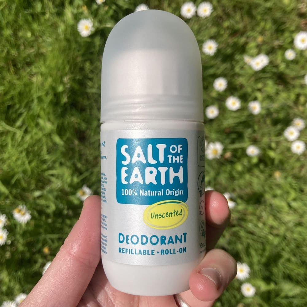 Salt of the Earth Roll On Refillable Natural Deodorant - Unscented