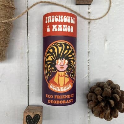 Scrubber Natural Deodorant Stick - Patchouli and Mango