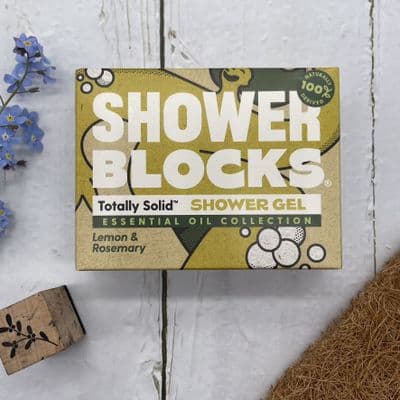SHOWERBLOCKS Essential Oil Collection - Lemon & Rosemary Solid Shower Gel