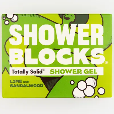 SHOWERBLOCKS Lime and Sandalwood Solid Shower Gel