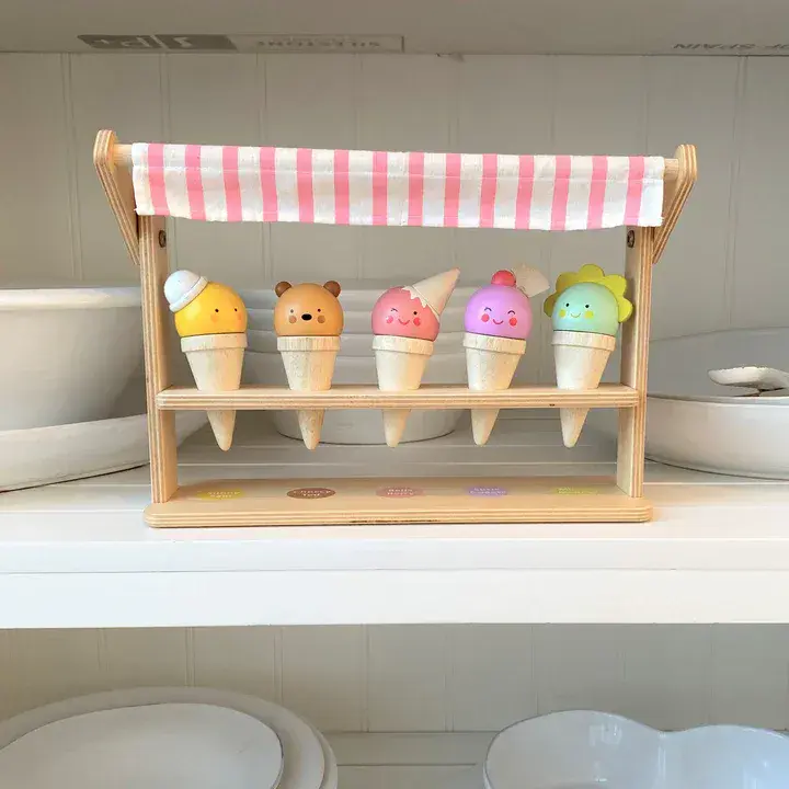 Scoops and Smiles Ice Cream Stand by Tender Leaf Toys main image 0