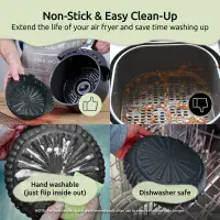 WAFE Circle Silicone Air Fryer Liner - Pack of 2