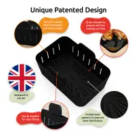 WAFE Ninja Silicone Air Fryer Liner - Pack of 2