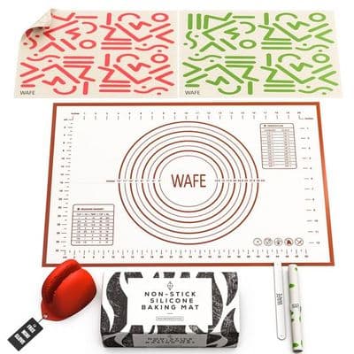 WAFE Set of 3 Reusable Silicone Baking Mats - Pastry Set