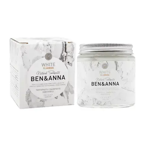 White - WITH Flouride Toothpaste - Ben & Anna