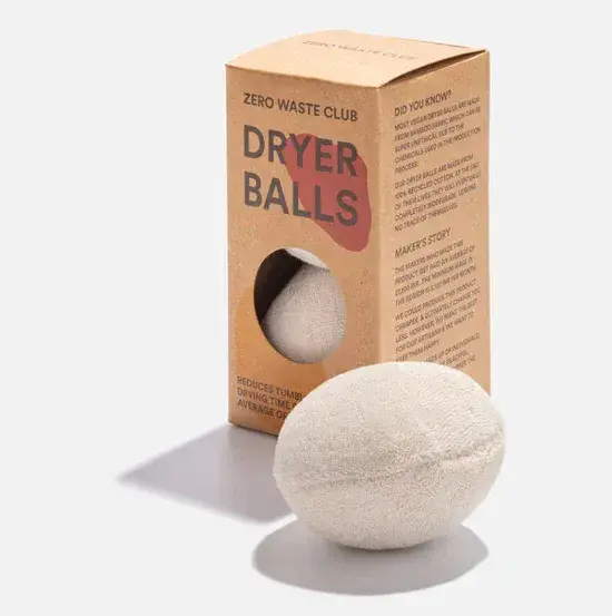 Zero Waste Club Organic Cotton Upcycled Dryer Balls Pack of 2