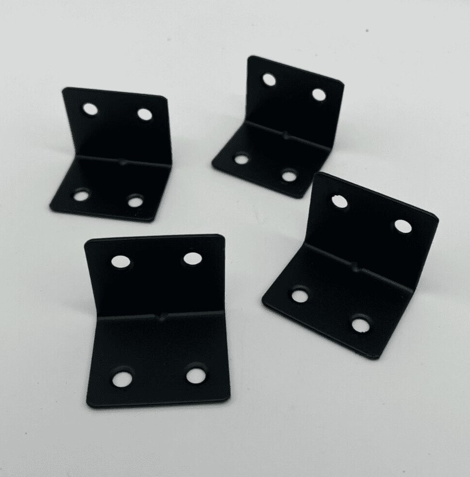 Rally Mudflap Bracket x4 Black Race Rallying Steel Brackets Autocross