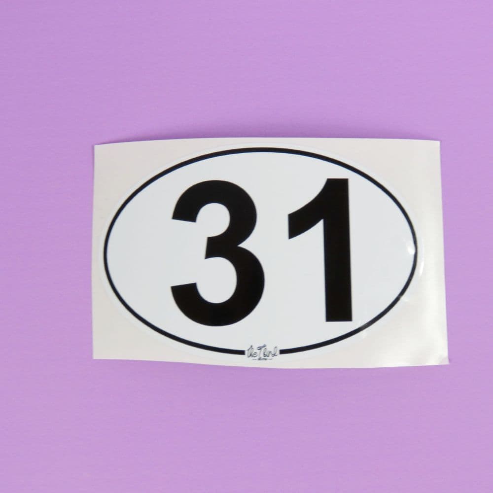 Custom Wheelie Bin Box Crate Number and Letter Stickers Decals set of 5