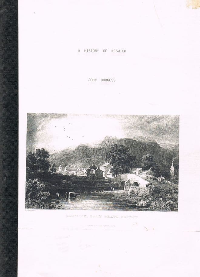 A History of Keswick BURGES, John