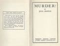 ARNOLD, John Murder!