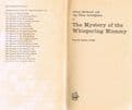 ARTHUR, Robert  Alfred Hitchcock and the Three Investigators in The Mystery of the Whispering Mummy