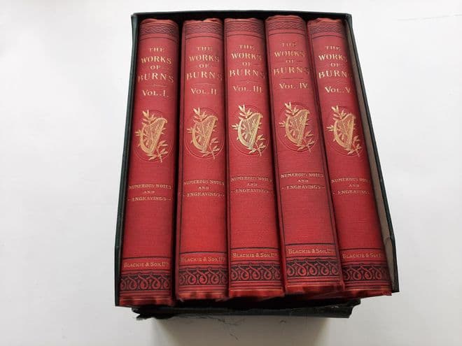 BURNS, R., Charles Annandale (edit.) The Works of Robert Burns (5 vol. boxed set)
