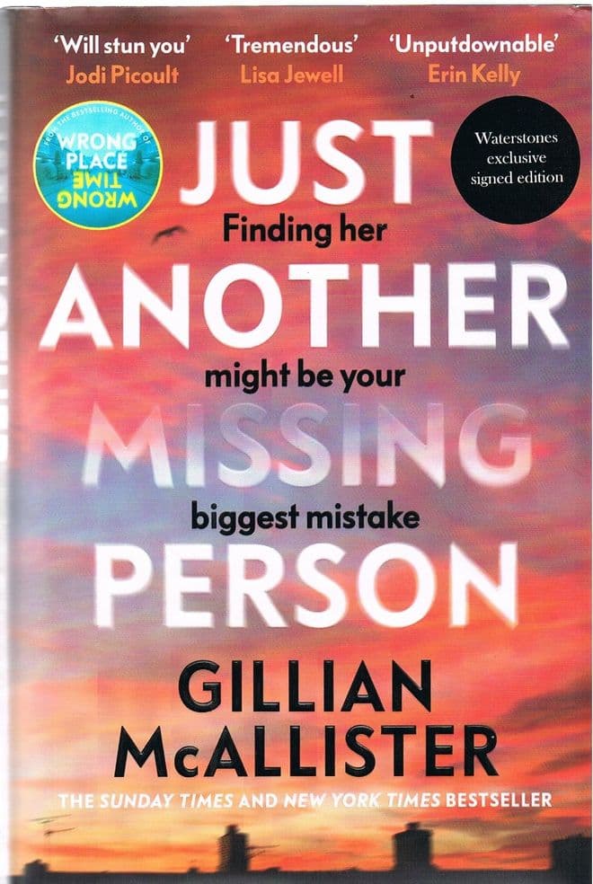CALLISTER, G  Just Another Missing Person (signed first edition)