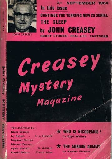 CREASEY, John Creasey Mystery Magazine Sept 1964