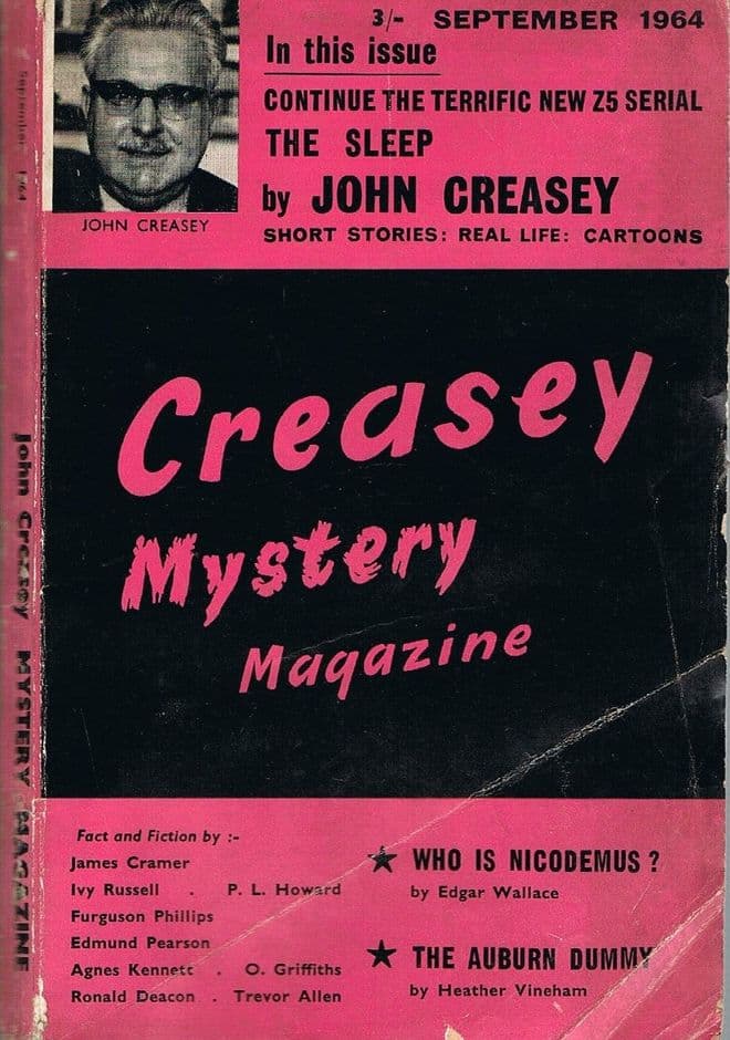 CREASEY, John Creasey Mystery Magazine Sept 1964