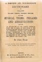 Dictionary of Musical terms,