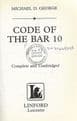 GEORGE, Michael D.  Code of the Bar 10 (Linford Western Library - Large Print)