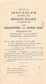 Guide to Jerusalem Pictorial Map, Middle Judea Excursion map and Palestine and Syria Map  HOLLIDAY,