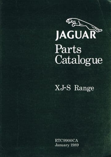 Jaguar Parts Catalogue XJ-S Range : RTC9900CA  January 1989