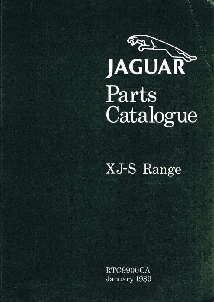 Jaguar Parts Catalogue XJS Range RTC9900CA January 1989
