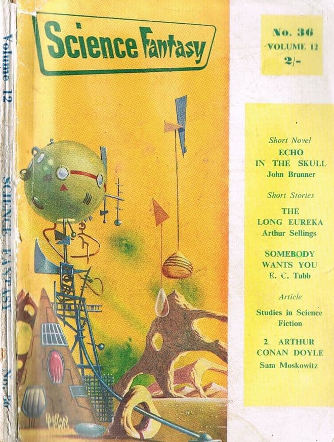 John Brunner, Arthur Sellings, E.C. Tubb & Sam Moskowitz, et al.  Science Fantasy No. 36 Volume 12