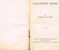 Lancashire Songs LAYCOCK, S