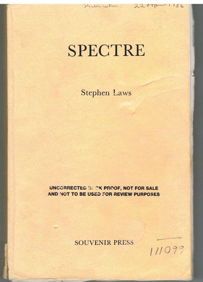LAWS, Stephen Spectre  (uncorrected proof copy)