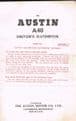The Austin A40 Driver's Handbook