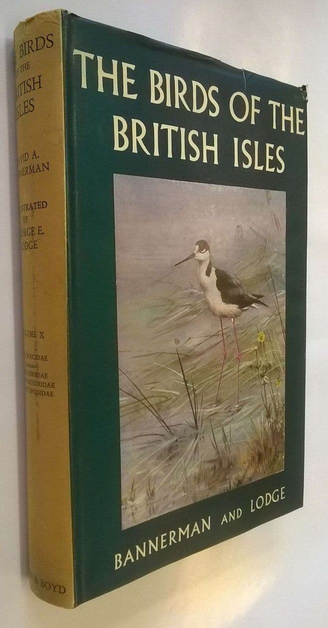 The Birds of The British Isles Vol 10 ( X ) Sandpipers    Bannerman;  Lodge