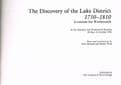 The Discovery of the Lake District, 1750-1810 : A context for Wordsworth BICKNELL, Peter & WOOF, Rob