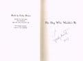 The Dog Who Wouldn't Be (signed copy)  MOWAT, Farley